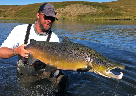 A kyped male salmon A kyped male salmon