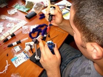 At the vise At the vise