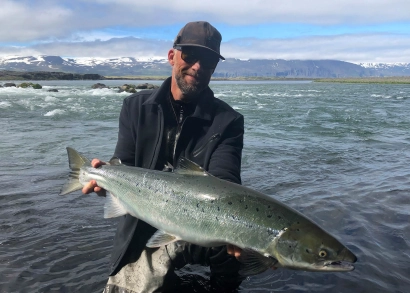 Nils with a salmon Nils with a salmon