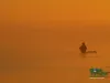 Computer screen wallpaper: Angler in the morning mist