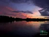 Computer screen wallpaper: Great sunset over the lake