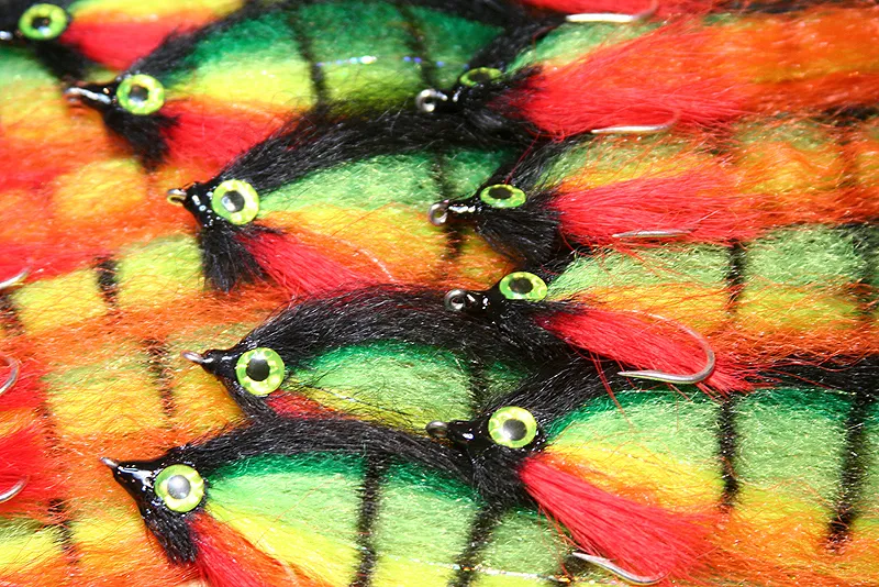 Second generation - With the synthetic fibers tied backwards to keep a wide shape